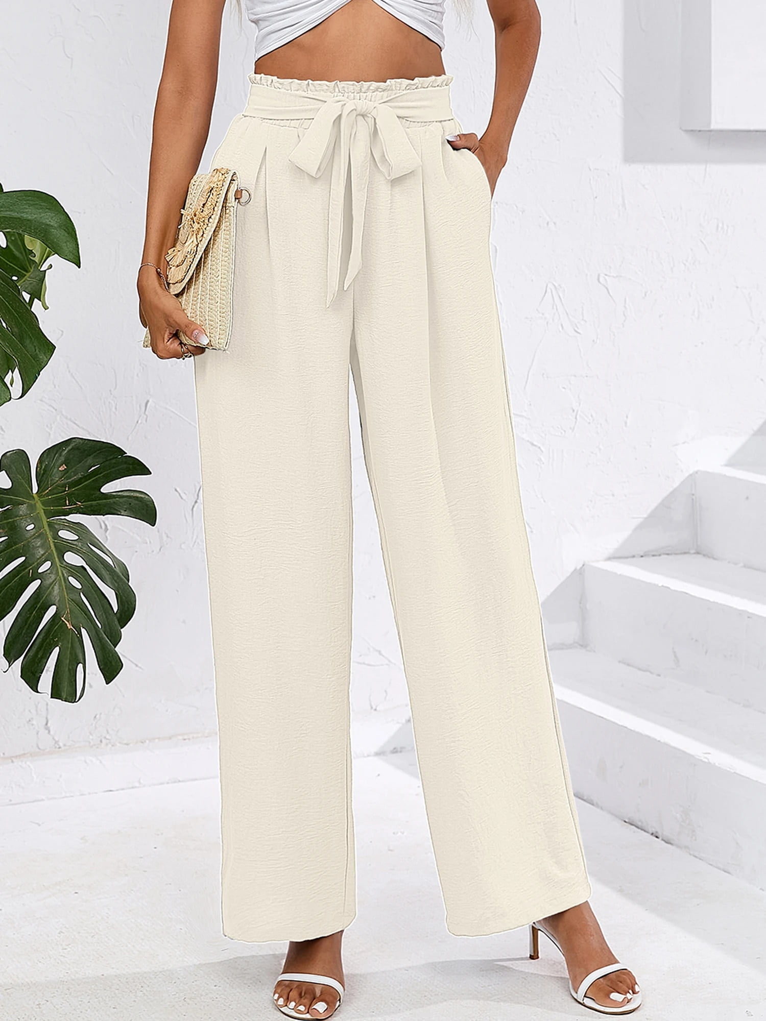 women wide leg casual pant with knot, casual palazzo pants Set Fashion  Illustration, Vector, CAD, Technical Drawing, Flat Drawing, Template,  Mockup. Stock Vector | Adobe Stock